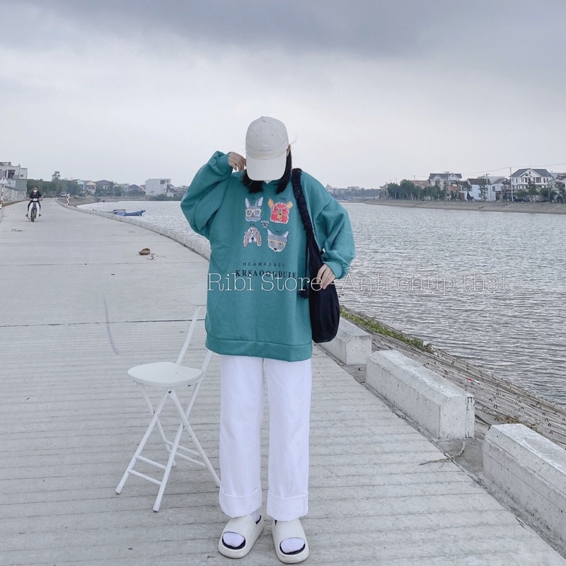 [HÀNG NEW] Áo Nỉ Sweater - Áo khoác oversize nam nữ tay bồng họa tiết nổi bật, cá tính, thiết kế năng động HOT | BigBuy360 - bigbuy360.vn