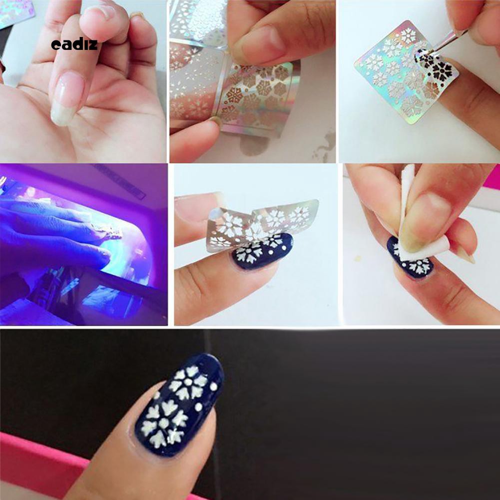 Bộ 3 miếng hình dán móng tay nghệ thuật 3D