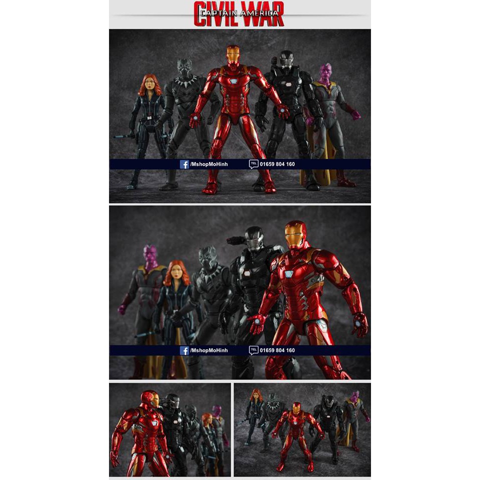 Mô hình đồ chơi nhân vật Iron man, Cap Captain, Thor, Strange, Black Widow  hãng ZD toy - Avengers