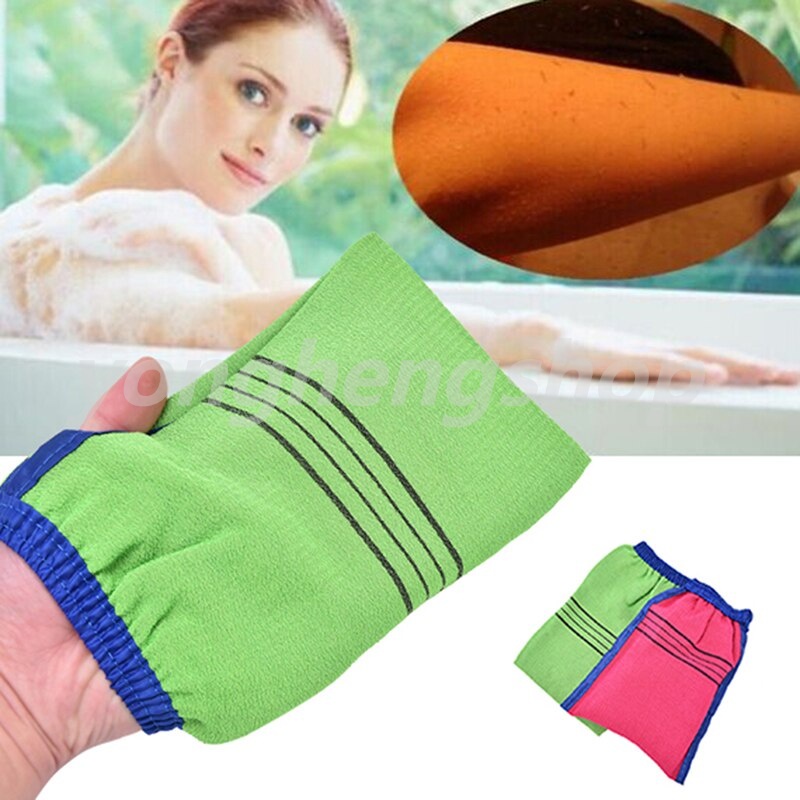 Găng tay tẩy tế bào chết thiết kế hai mặt tiện dụng cho spa