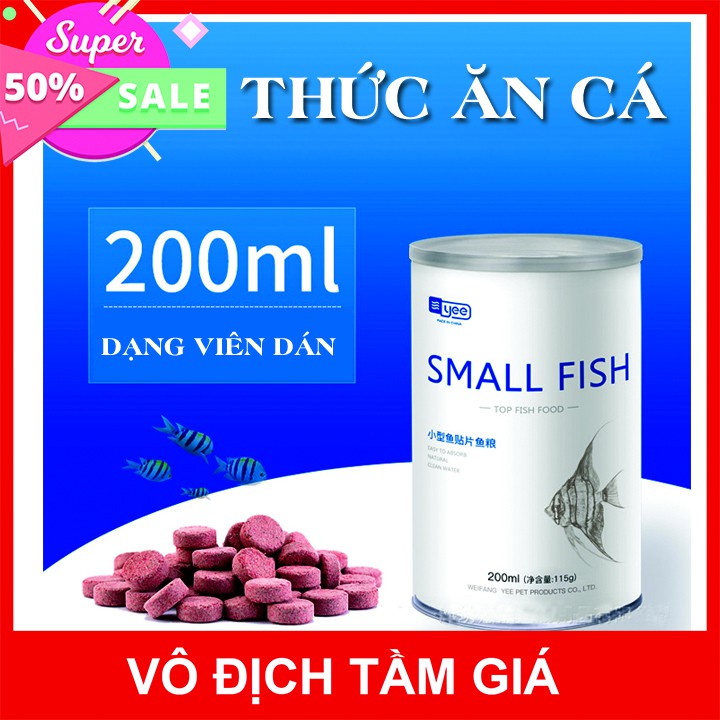 Thức Ăn Viên Dán - Thức ăn cho Cá Cảnh nhỏ và tép cảnh (200ml)