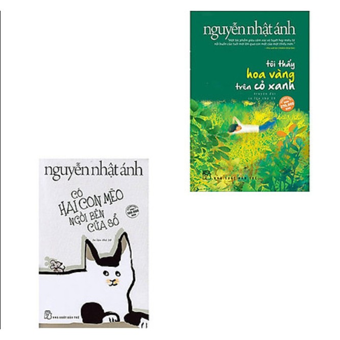 Sách - Combo 2 cuốn Tôi thấy hoa vàng trên cỏ xanh + Có hai con mèo ngồi bên cửa số