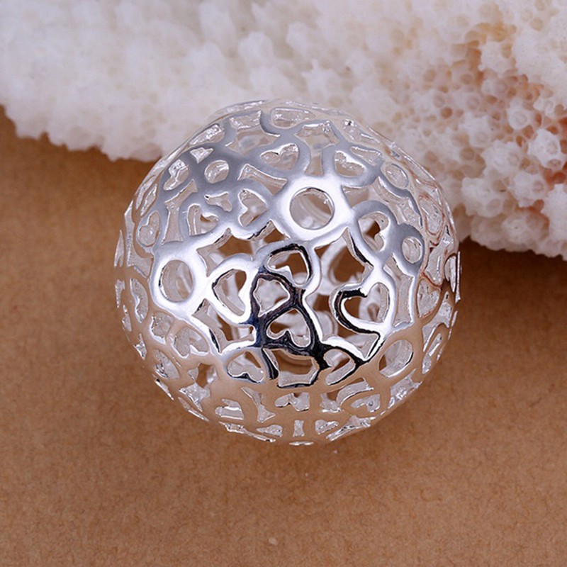 Bộ dây chuyền, vòng tay và đôi khuyên tai hợp kim trang trí viên ngọc rỗng xinh xắn cho nữ