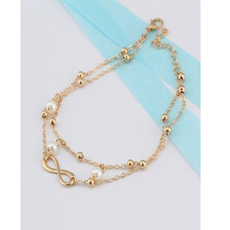 [sweet] Women retro boho Double Chain Ankle Bangle Bracelet Barefoot Sandal Beach Jewelry Gifts | BigBuy360 - bigbuy360.vn