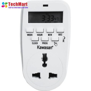 Ổ cắm hẹn giờ kỹ thuật số 20 chu kỳ kw-tge2d
