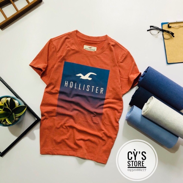 Áo thun cotton Hollister