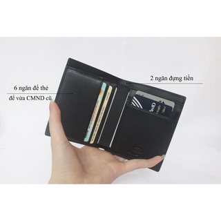 Ví mini da bò thật hiệu Naipan