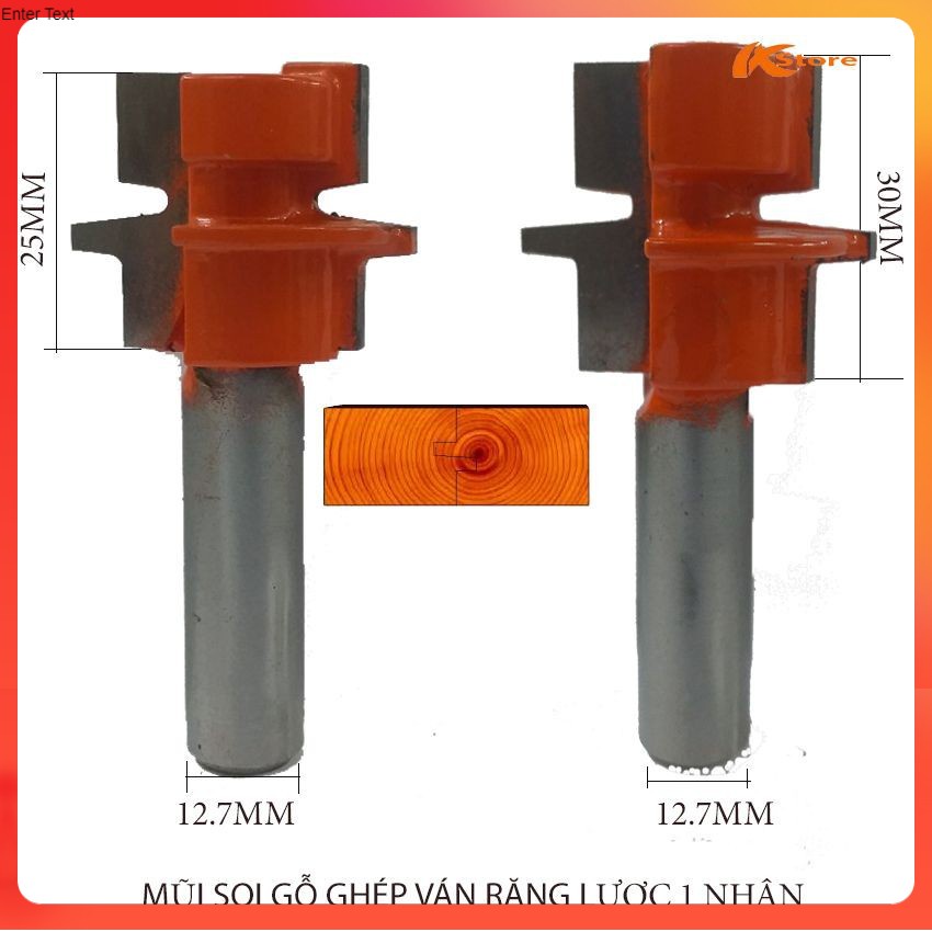 MŨI SOI GỖ GHÉP VÁN RĂNG LƯỢC 1 NHÂN - MŨI PHAY GỖ ÂM DƯƠNG cao cấp