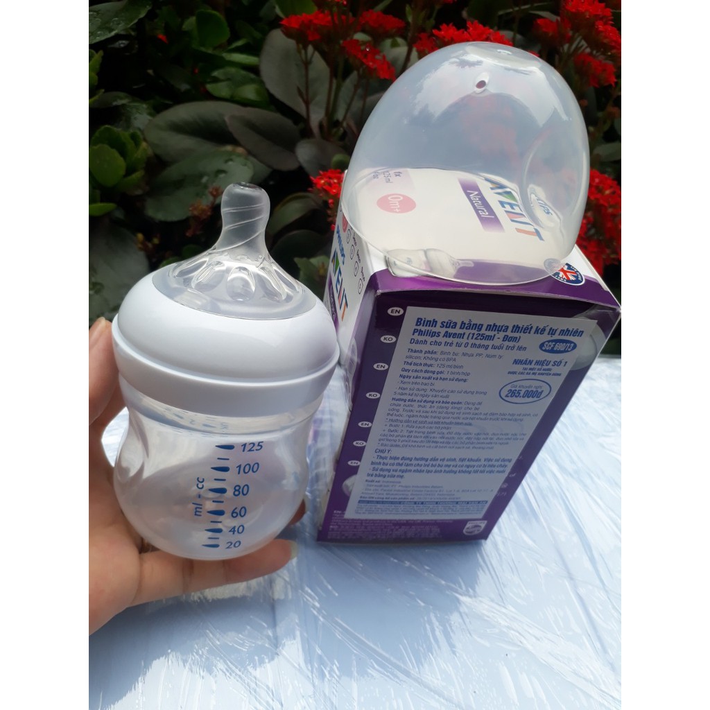 Bình sữa Philips Avent mô phỏng tự nhiên 125ml, 260ml