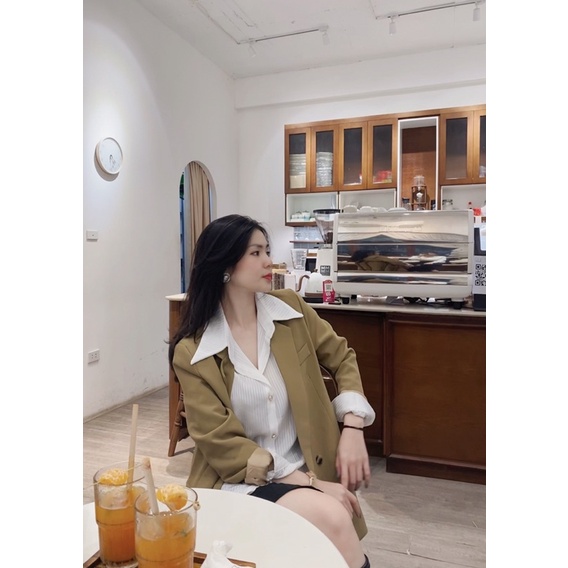 áo vest blazer mix áo sơ mi | BigBuy360 - bigbuy360.vn