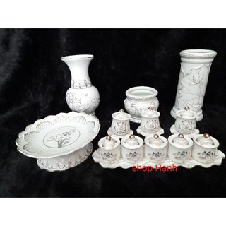 Bộ thờ cúng bạch ngọc Ông Địa Thần Tài