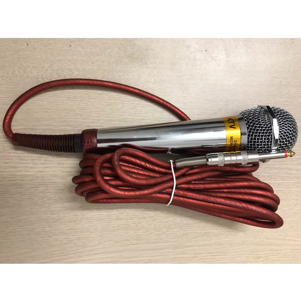 Micro karaoke có dây BH chính hãng, dây dài 5 m
