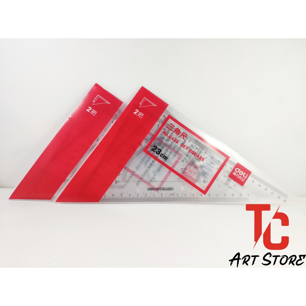 Bộ thước Eke DELI 13cm 6415