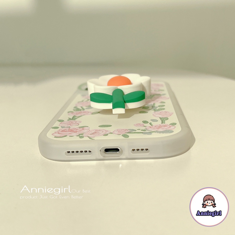 Ốp Điện Thoại TPU Mềm Siêu Mỏng Họa Tiết Hoa Hồng Cổ Điển Gắn Giá Đỡ Chống Sốc Cho IPhone 13 12 11 Pro Max X XR 8 7 Plus