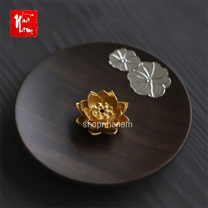 Đế cắm nhang vòng, đặt hương cây hình hoa sen thắp hương để lư trầm phụ kiện thác khói