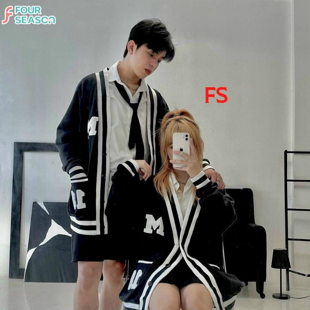 Áo khoác cardigan unisex form rộng M18 AKNC01 FS jacket nỉ bông nam nữ hottrend Hàn Quốc rẻ đẹp sang trọng