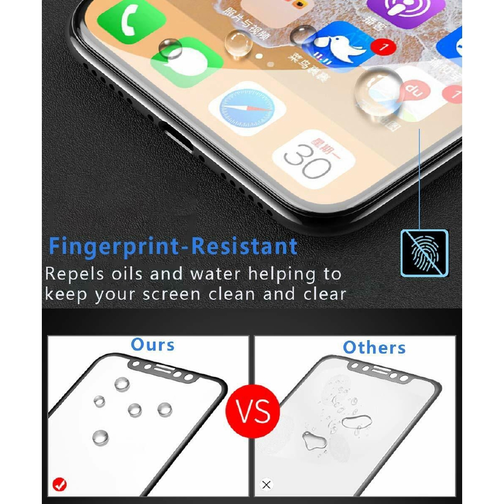 2PCS iPhone 11 Pro Max Caseswill Premium Tempered Glass Screen Protector