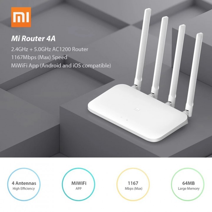 Bộ Định Tuyến Xiaomi Mi 4a Phiên Bản Cơ Bản Kép Wifi 64mb 4 Ăng Ten Olb4064 | BigBuy360 - bigbuy360.vn
