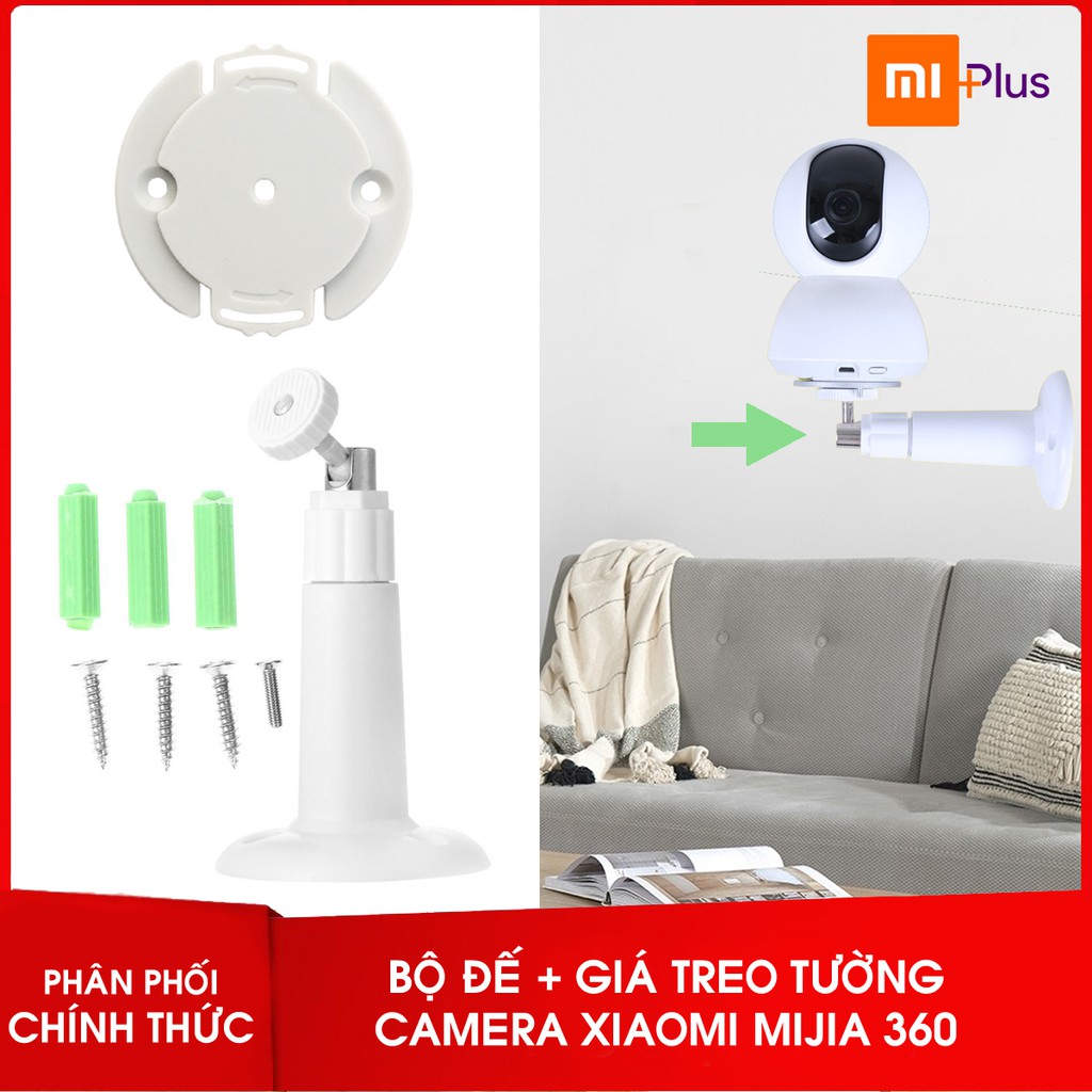 Bộ đế gắn tường + giá treo cho camera Xiaomi Mijia 360 | BigBuy360 - bigbuy360.vn