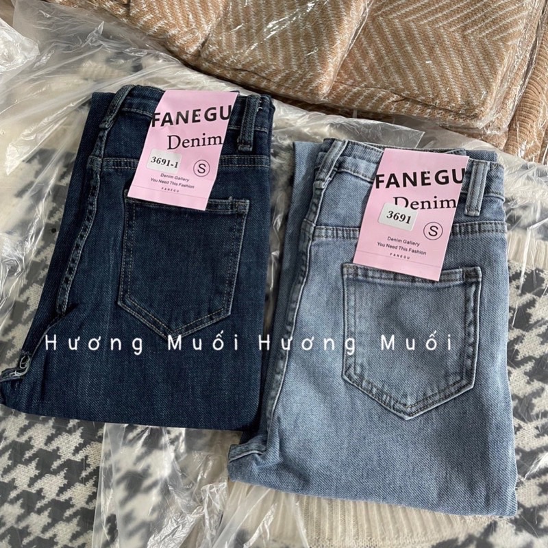 Quần jeans ống đứng mã 3691 - mác hồng Fane gu