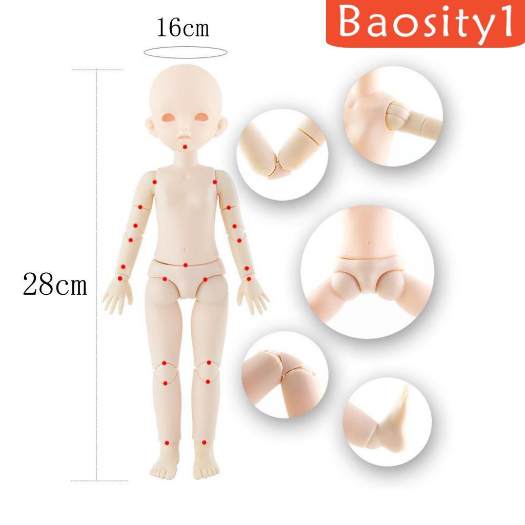 [Baosity1] Thân Búp Bê Toàn Thân Tự Sơn Có Khớp Nối OB28cm 1 / 6