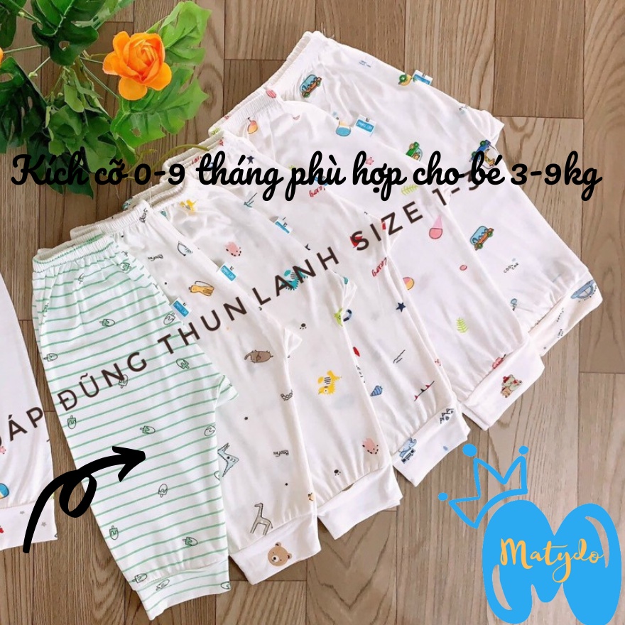 Quần dài sơ sinh bé trai bé gái mùa hè đông giá rẻ quần chục cho bé VT trắng QDSS03