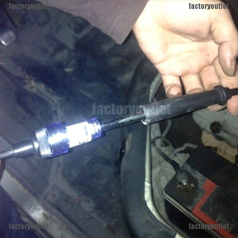 {factoryoutlet} Spark plug tester lgnition system coil engine in line auto diagnostic test tool adover