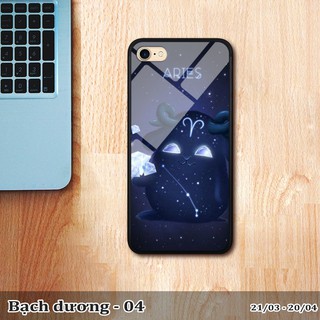 Ốp kính Iphone 8 in cung hoàng đạo