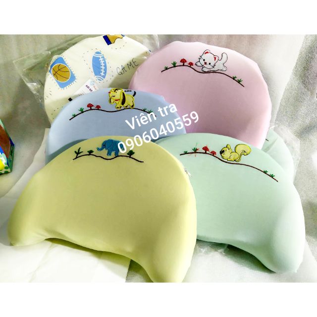 Gối cao su chống bẹp đầu cho bé