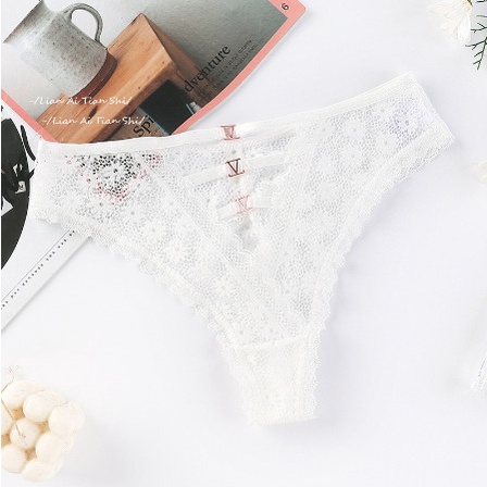 Quần lót nữ Embra ren Vic lọt khe sexy đan dây hàng cao cấp EBQL50