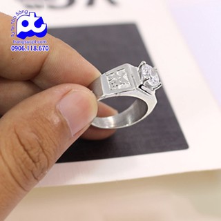 Nhẫn inox nam giá rẻ CÓ  bảo hành không đen - SR_4_NN230