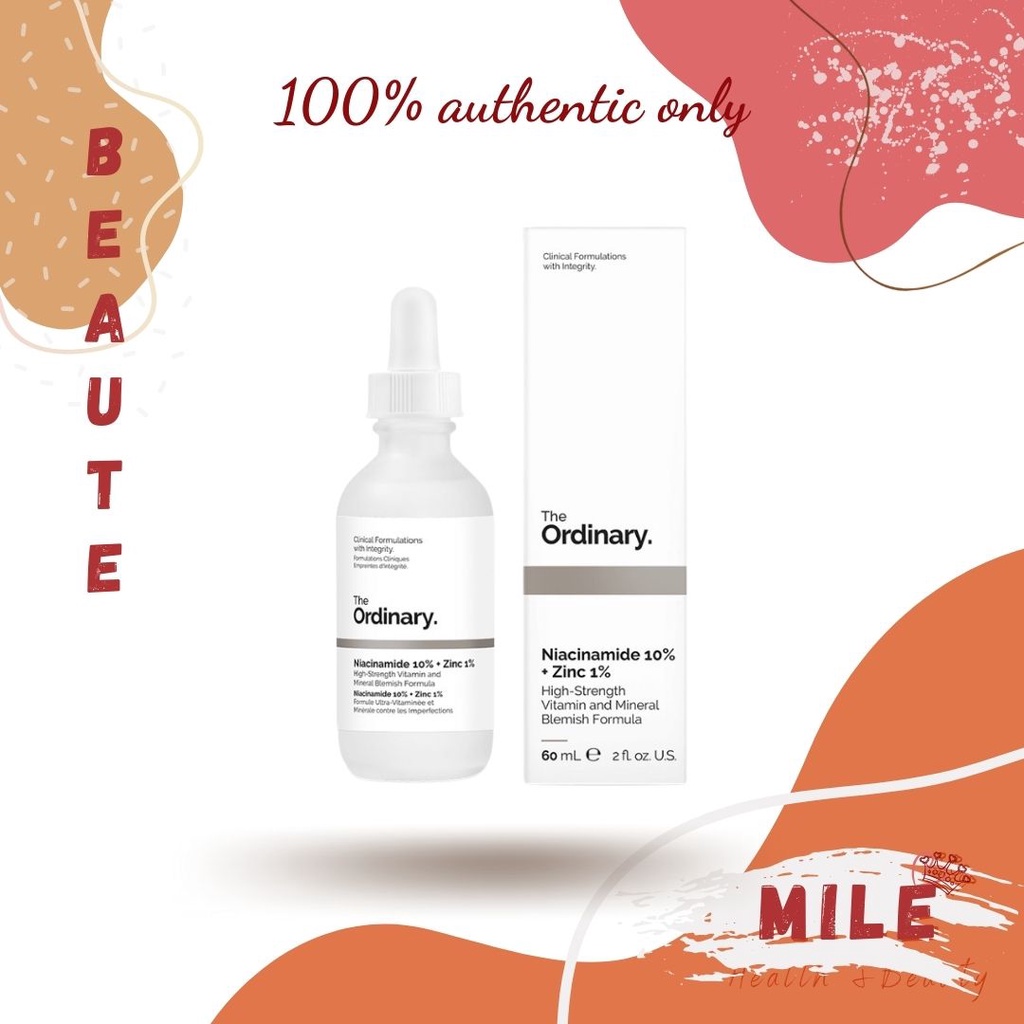 Serum sáng da, giảm mụn  Nicinamide 10%+ Zin 1% The Ordinnary