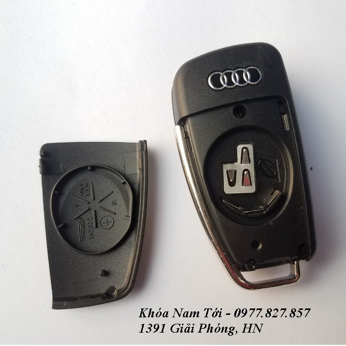 Vỏ chìa khóa xe ô tô Audi dạng gập, dành cho xe đời cũ