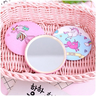 Gương mini màu hồng dễ thương