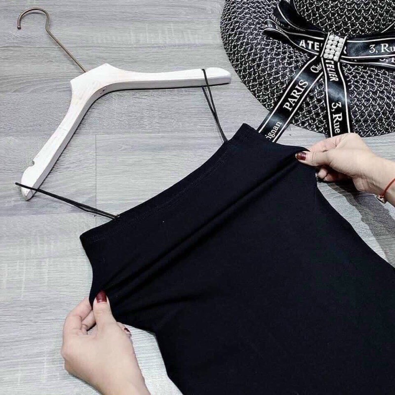 Váy body, váy 2 dây body silive chất cotton nhẹ mát, ôm sát cơ thể