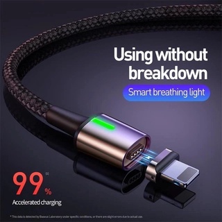 Cáp baseus nam châm chân lightning zinc magnetic 2.4a