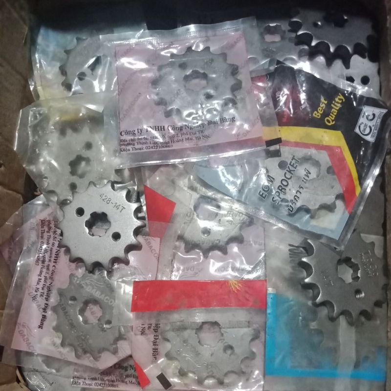 nhông ,sên, xích, đĩa 14 răng RS, Dream, wave, Rsx , Blade, wave 110...