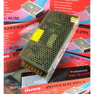 Bộ nguồn Camera HUNO 12V -10A, 15A, 20A, cho camera, biển quảng cáo, biển LED...