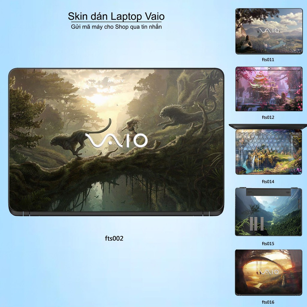 Skin dán Laptop Sony Vaio in hình Fantasy (inbox mã máy cho Shop)