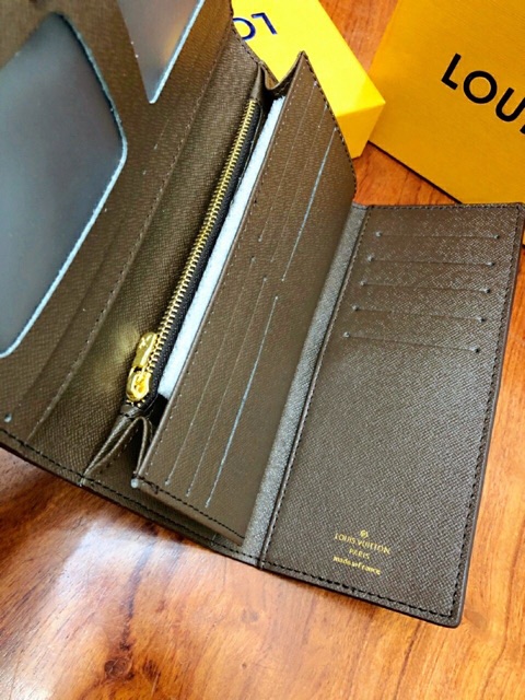 Set Ví LV cầm tay dáng dài da xịn, full box