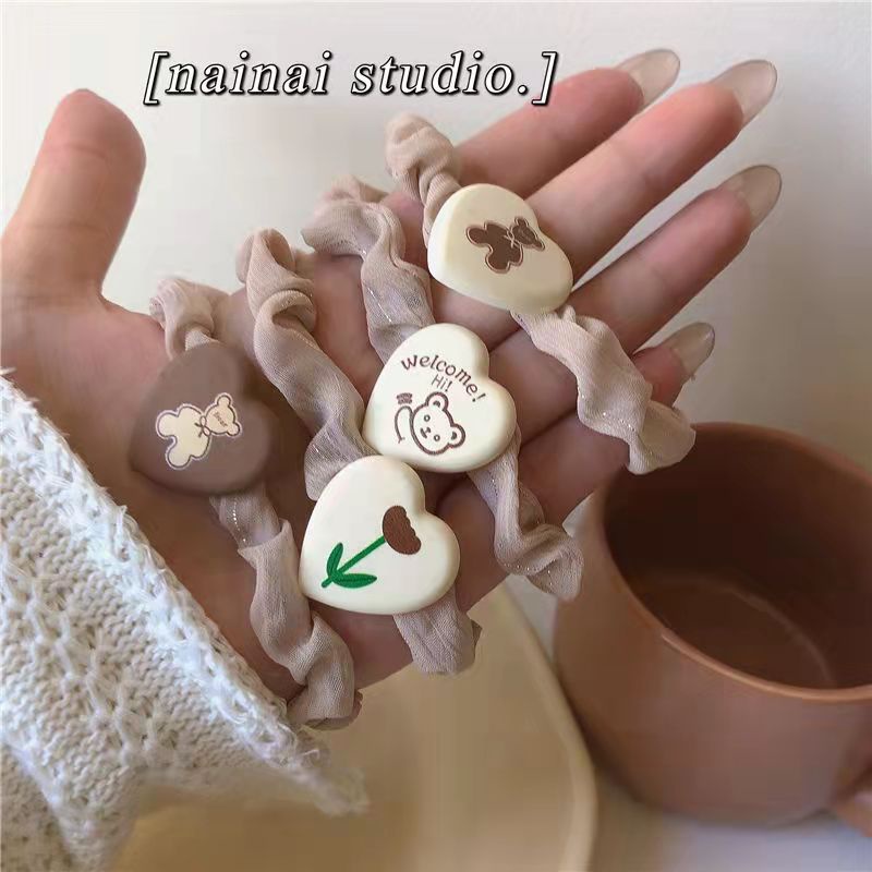 Cute Korean Fashion Style Bear Hair Tie