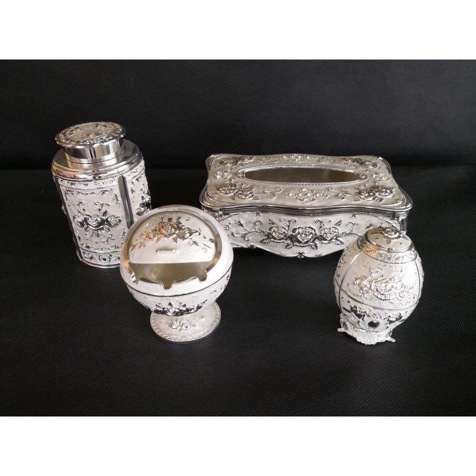 Lọ tăm hợp kim sang trọng - Hộp đựng tăm đẹp