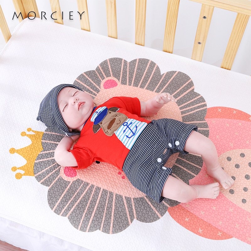 Tấm lót chống thấm 4D 4 lớp cotton mềm mại cao cấp thoáng khí cho bé sơ sinh thay tã bỉm