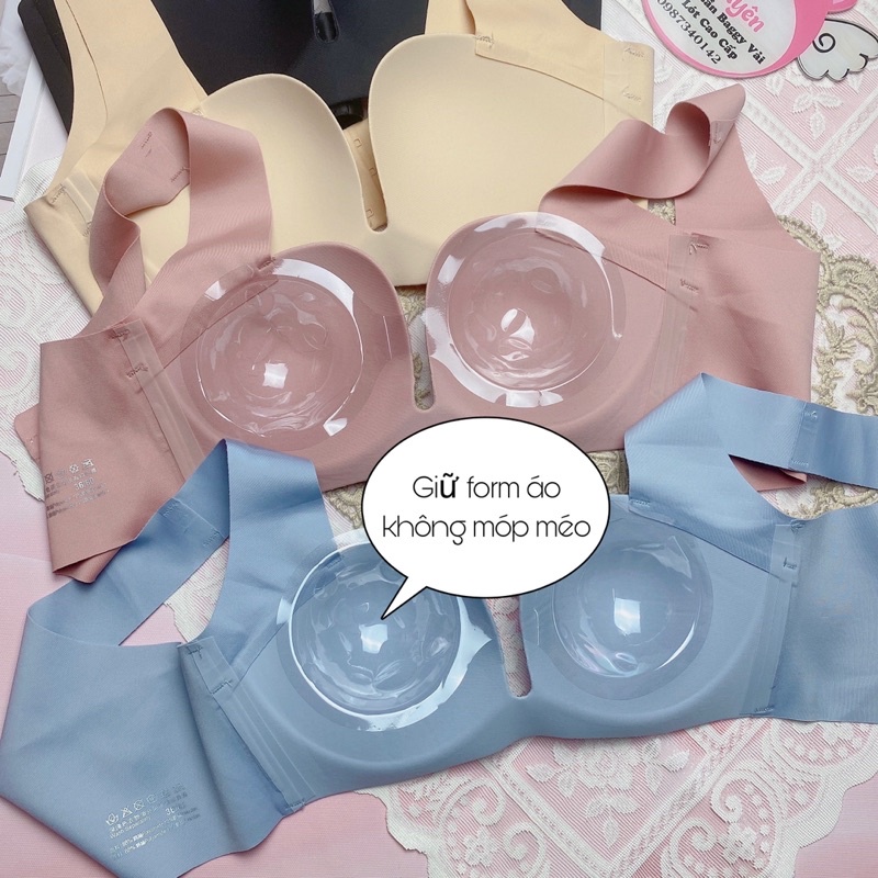 Áo lót su non không gọng, không viền may chống hằn, cup ngang mặc đầm xẻ sâu, cổ V cho nàng tự tin khoe vòng 1