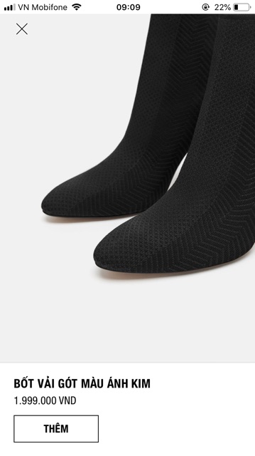 Boot Zara gót ánh kim