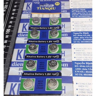 Vỉ Pin Hạt Nút 10 viên AG10