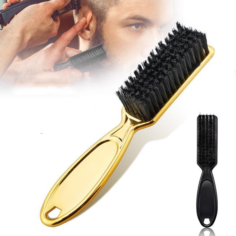 Chổi Phủi Tóc Mini, Phủi Tóc Barber Cao Cấp Chuyên Nghiệp - Mạ Vàng Sáng Bóng