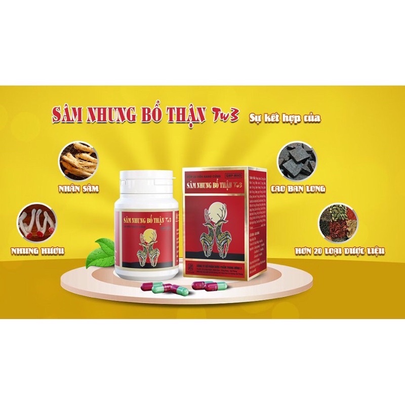 Sâm Nhung bổ thận TW3_dùng cho cả nam và nữ