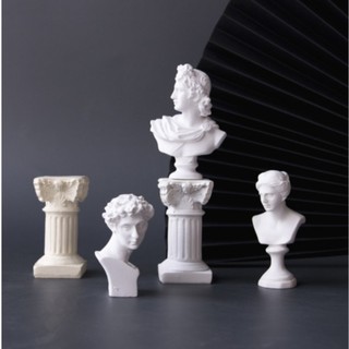 Tượng trắng decor chụp ảnh / Tượng thần Hy Lạp cổ trang trí / mô hình ngọn nến
