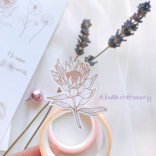 Bullet Journal Sticker - Hoa dại - be